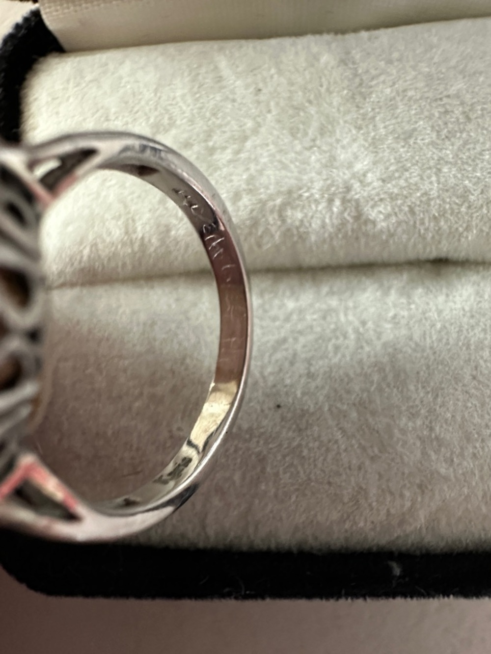KARIS LAB SAPPHIRE STERLING RING 6.25 - Picture 3 of 4